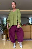 Made in Italy Santos Artist Smock Olive